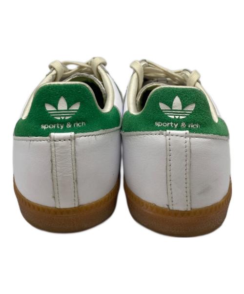 adidas（アディダス）adidas (アディダス) Sporty & Rich (スポーティーアンドリッチ) Samba OG ホワイト×グリーン サイズ:27cmの古着・服飾アイテム