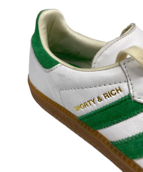 adidas（アディダス）adidas (アディダス) Sporty & Rich (スポーティーアンドリッチ) Samba OG ホワイト×グリーン サイズ:27cmの古着・服飾アイテム
