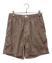 SOFTHYPHEN（ソフトハイフン）の古着「Bold Stripe Easy Shorts/ショートパンツ」｜ブラウン