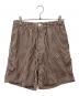 SOFTHYPHEN（ソフトハイフン）の古着「Bold Stripe Easy Shorts/ショートパンツ」｜ブラウン