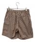 SOFTHYPHEN (ソフトハイフン) Bold Stripe Easy Shorts/ショートパンツ ブラウン サイズ:3：5000円