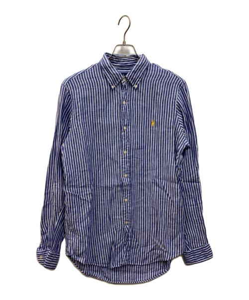 POLO RALPH LAUREN（ポロ・ラルフローレン）POLO RALPH LAUREN (ポロ・ラルフローレン) リネンシャツ ブルー サイズ:Mの古着・服飾アイテム