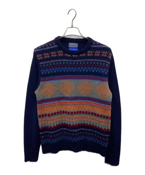 PENDLETON（ペンドルトン）PENDLETON (ペンドルトン) ウールニット ネイビー サイズ:Mの古着・服飾アイテム