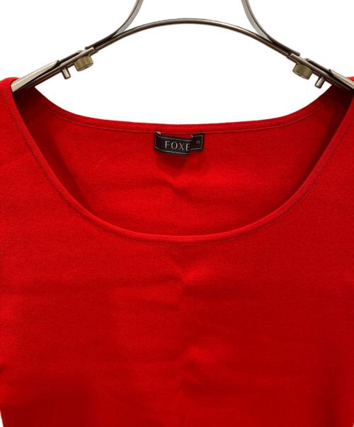 FOXEY（フォクシー）FOXEY (フォクシー) ノースリーブニット レッド サイズ:40の古着・服飾アイテム