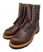 RED WINGレッドウィング）の古着「8-inch Logger (Non-Steel Toe)/8インチ ロガー (ノン・スティールトゥ)」｜ブラウン