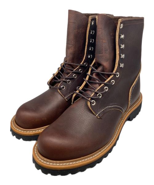RED WING（レッドウィング）RED WING (レッドウィング) 8-inch Logger (Non-Steel Toe)/8インチ ロガー (ノン・スティールトゥ) ブラウン サイズ:9Dの古着・服飾アイテム