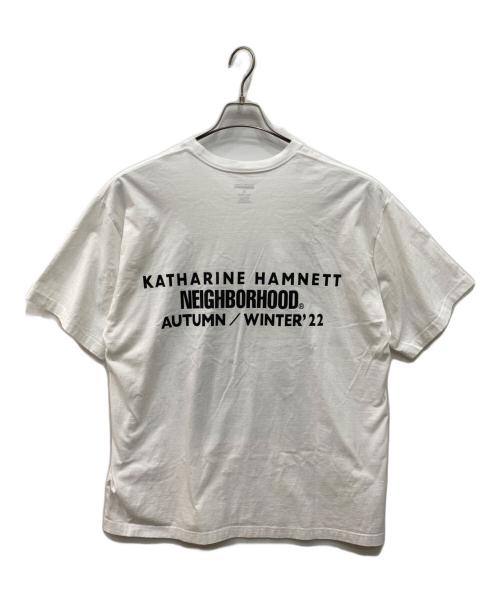 NEIGHBORHOOD（ネイバーフッド）NEIGHBORHOOD (ネイバーフッド) KATHARINE HAMNETT (キャサリンハムネット) プリントTシャツ ホワイト サイズ:XLの古着・服飾アイテム