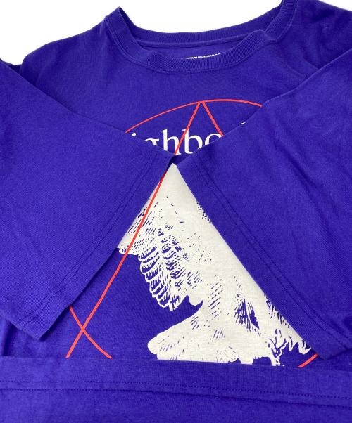NEIGHBORHOOD（ネイバーフッド）NEIGHBORHOOD (ネイバーフッド) プリントTシャツ パープル サイズ:Lの古着・服飾アイテム