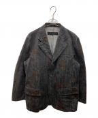 COMME des GARCONS HOMMEコムデギャルソン オム）の古着「デニムテーラードジャケット」｜ブラック