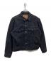 LEVI'S（リーバイス）の古着「80’s ブラックデニム トラッカージャケット」｜ブラック