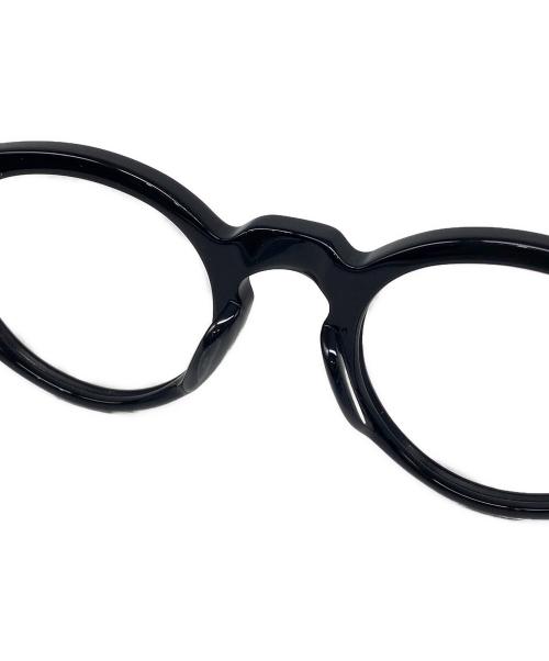 julius tart optical（ジュリアス タート オプティカル）JULIUS TART OPTICAL (ジュリアス タート オプティカル) 伊達眼鏡 ブラックの古着・服飾アイテム