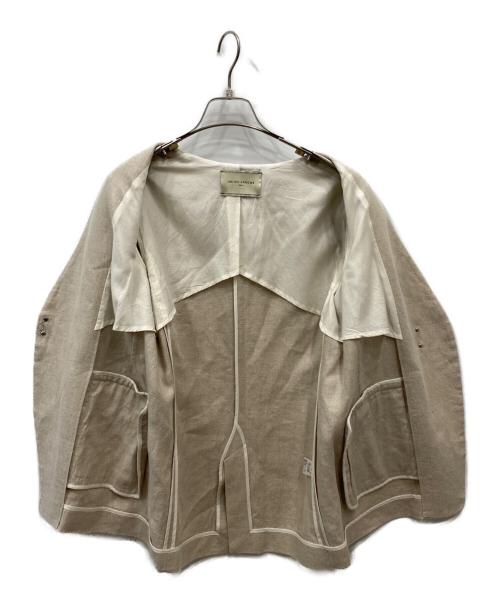 UNITED ARROWS（ユナイテッドアローズ）UNITED ARROWS (ユナイテッドアローズ) リネンジャケット ベージュ サイズ:Sの古着・服飾アイテム