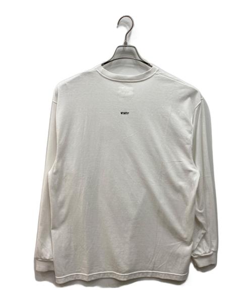 WTAPS（ダブルタップス）WTAPS (ダブルタップス) ロングスリーブカットソー ホワイト サイズ:Mの古着・服飾アイテム