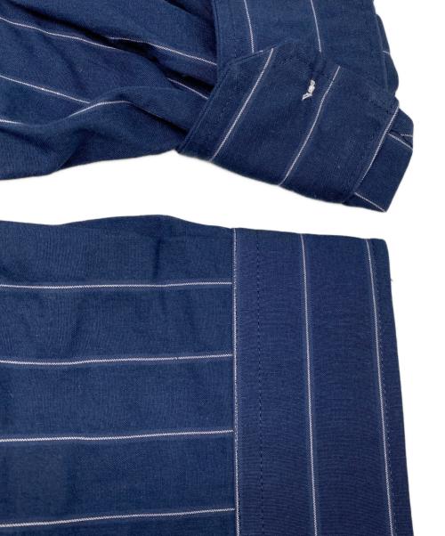 DESCENDANT（ディセンダント）DESCENDANT (ディセンダント) MILPITAS STRIPE LS SHIRT ネイビー×ホワイト サイズ:Mの古着・服飾アイテム