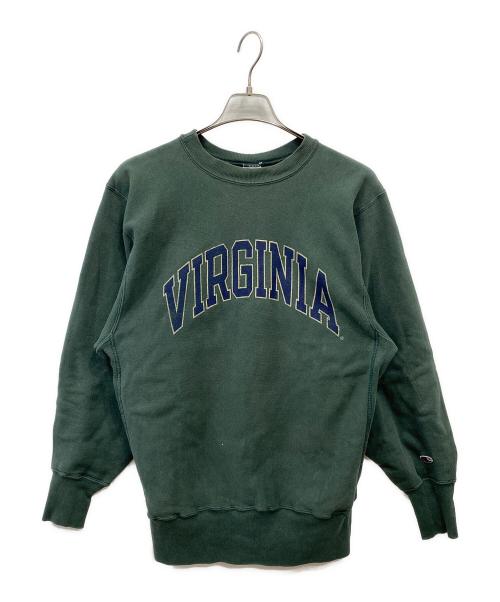 Champion REVERSE WEAVE（チャンピオン リバース ウィーブ）Champion REVERSE WEAVE (チャンピオン リバース ウィーブ) 90’S クルーネックスウェット グリーン サイズ:Lの古着・服飾アイテム