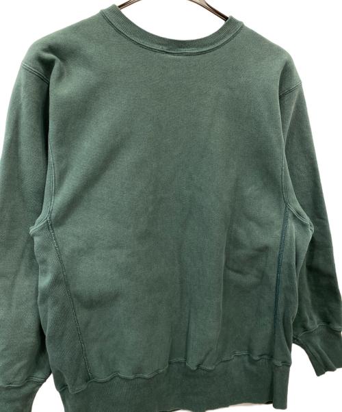 Champion REVERSE WEAVE（チャンピオン リバース ウィーブ）Champion REVERSE WEAVE (チャンピオン リバース ウィーブ) 90’S クルーネックスウェット グリーン サイズ:Lの古着・服飾アイテム