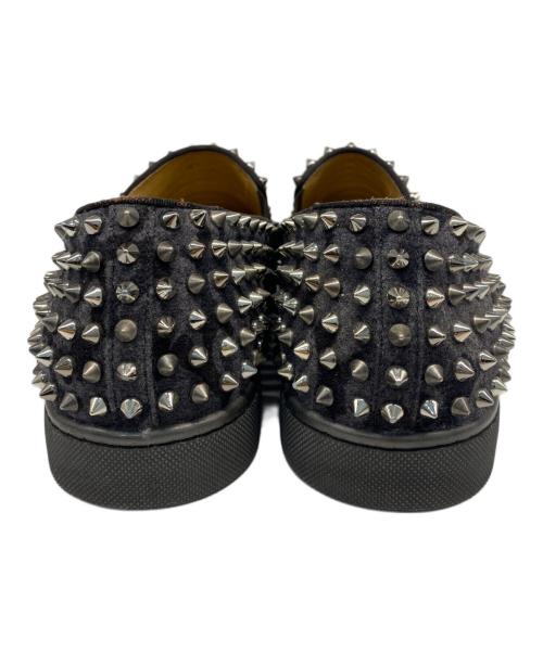 Christian Louboutin（クリスチャン・ルブタン）Christian Louboutin (クリスチャン・ルブタン) スパイクスリッポン ブラック サイズ:41の古着・服飾アイテム