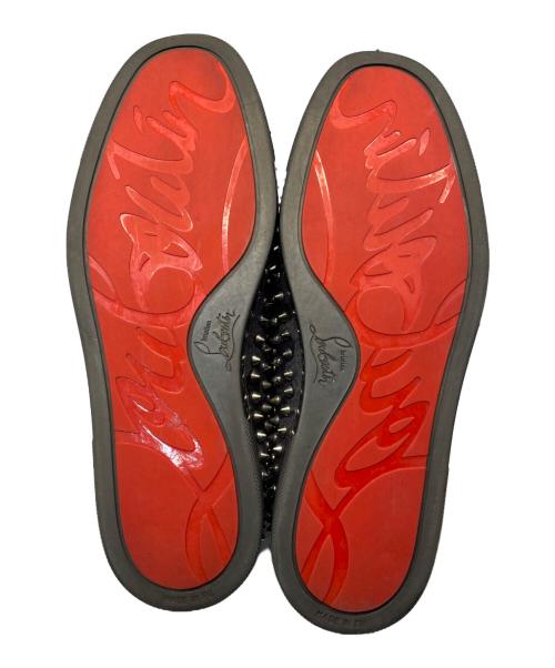 Christian Louboutin（クリスチャン・ルブタン）Christian Louboutin (クリスチャン・ルブタン) スパイクスリッポン ブラック サイズ:41の古着・服飾アイテム