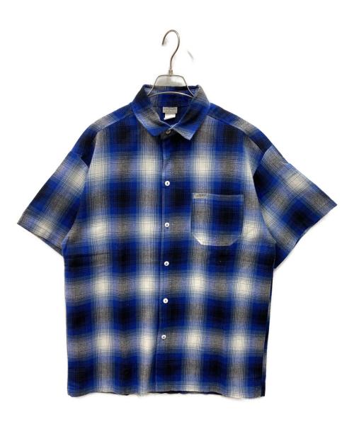 CalTop（キャルトップ）CalTop (キャルトップ) オンブレ半袖シャツ ブルー サイズ:Sの古着・服飾アイテム