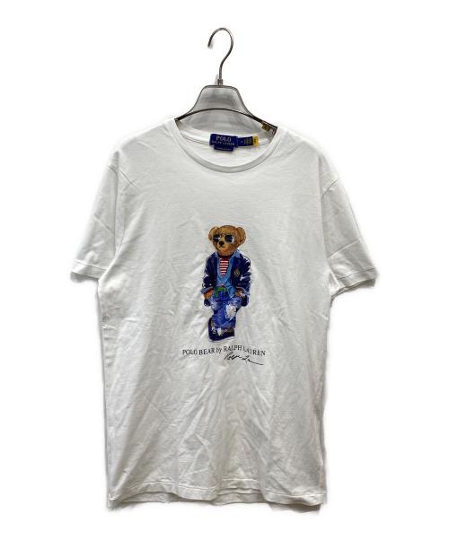 POLO RALPH LAUREN（ポロ・ラルフローレン）POLO RALPH LAUREN (ポロ・ラルフローレン) プリントカットソー ホワイト サイズ:Mの古着・服飾アイテム