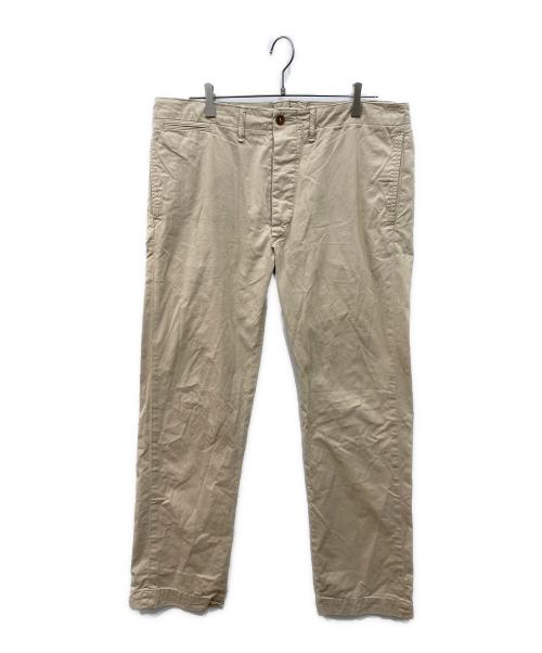 RRL（ダブルアールエル）RRL (ダブルアールエル) オフィサーズチノパン ベージュ サイズ:W36L34の古着・服飾アイテム
