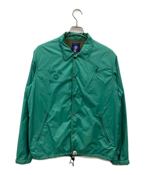 A BATHING APE（アベイシングエイプ）A BATHING APE (アベイシングエイプ) IRE WALKERS COACH JACKET/コーチジャケット グリーン サイズ:Mの古着・服飾アイテム