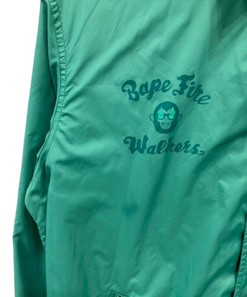 A BATHING APE（アベイシングエイプ）A BATHING APE (アベイシングエイプ) IRE WALKERS COACH JACKET/コーチジャケット グリーン サイズ:Mの古着・服飾アイテム