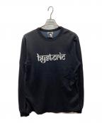 Hysteric Glamourヒステリックグラマー）の古着「プリントロゴカットソー」｜ブラック