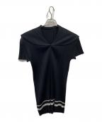 PLEATS PLEASEプリーツプリーズ）の古着「セーラープリーツカットソー」｜ブラック