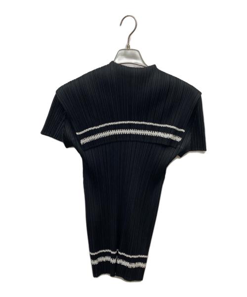 PLEATS PLEASE（プリーツプリーズ）PLEATS PLEASE (プリーツプリーズ) セーラープリーツカットソー ブラック サイズ:3の古着・服飾アイテム