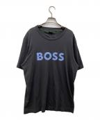 BOSSボス）の古着「プリントTシャツ」｜グレー
