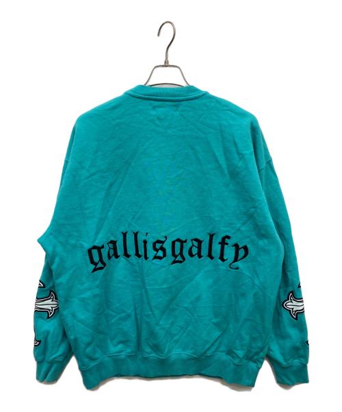 GALFY（ガルフィー）GALFY (ガルフィー) 刺繍スウエット ブルー サイズ:Mの古着・服飾アイテム