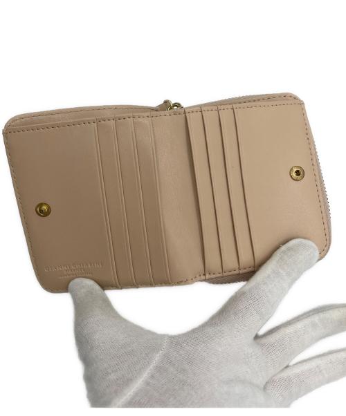 GIANNI CHIARINI（ジャンニ キアリーニ）GIANNI CHIARINI (ジャンニ キアリーニ) コンパクトウォレット ベージュの古着・服飾アイテム