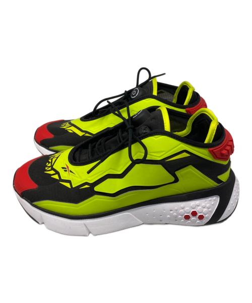 REEBOK（リーボック）REEBOK (リーボック) Model F “GLITCH”ローカットスニーカー グリーン×ブラック サイズ:27㎝の古着・服飾アイテム