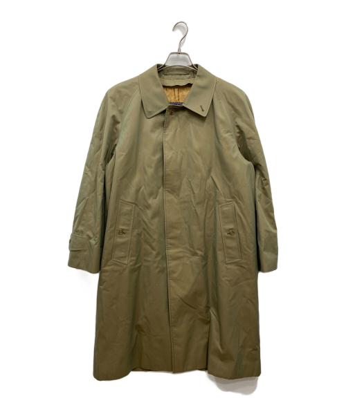 Burberry's（バーバリーズ）Burberry's (バーバリーズ) 裏ノバチェックライナー付きステンカラーコート オリーブ サイズ:不明の古着・服飾アイテム