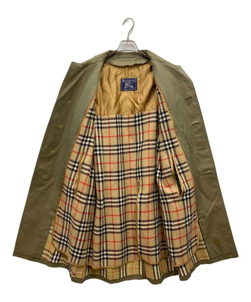 Burberry's（バーバリーズ）Burberry's (バーバリーズ) 裏ノバチェックライナー付きステンカラーコート オリーブ サイズ:不明の古着・服飾アイテム