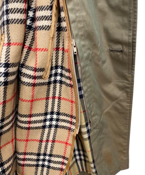 Burberry's（バーバリーズ）Burberry's (バーバリーズ) 裏ノバチェックライナー付きステンカラーコート オリーブ サイズ:不明の古着・服飾アイテム