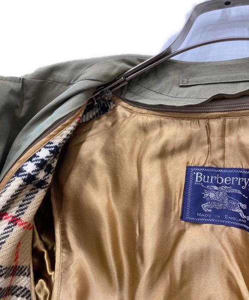 Burberry's（バーバリーズ）Burberry's (バーバリーズ) 裏ノバチェックライナー付きステンカラーコート オリーブ サイズ:不明の古着・服飾アイテム