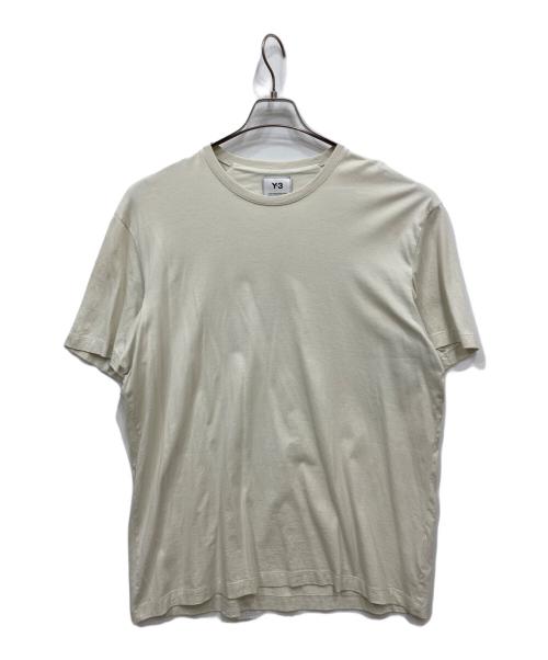 adidas（アディダス）adidas (アディダス) Y-3 (ワイスリー) バックロゴTシャツ アイボリー サイズ:XLの古着・服飾アイテム