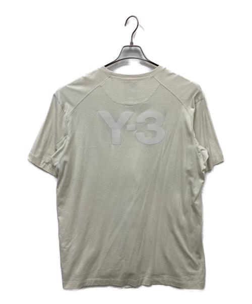 adidas（アディダス）adidas (アディダス) Y-3 (ワイスリー) バックロゴTシャツ アイボリー サイズ:XLの古着・服飾アイテム