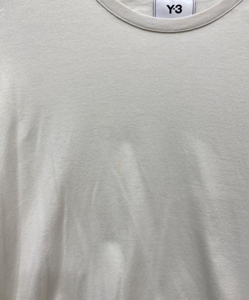 adidas（アディダス）adidas (アディダス) Y-3 (ワイスリー) バックロゴTシャツ アイボリー サイズ:XLの古着・服飾アイテム