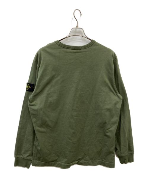 STONE ISLAND（ストーンアイランド）STONE ISLAND (ストーンアイランド) GAUZED COTTON JERSEY カーキ サイズ:XLの古着・服飾アイテム