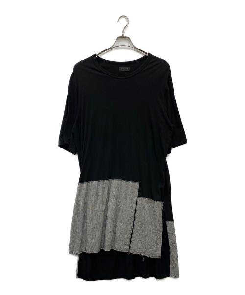 s'yte（サイト）s'yte (サイト) コラージュS/Sワンピース ブラック サイズ:Lの古着・服飾アイテム
