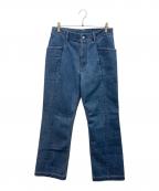 kaikoカイコー）の古着「22SS BOX DENIM FLARE KAIKO」｜ブルー