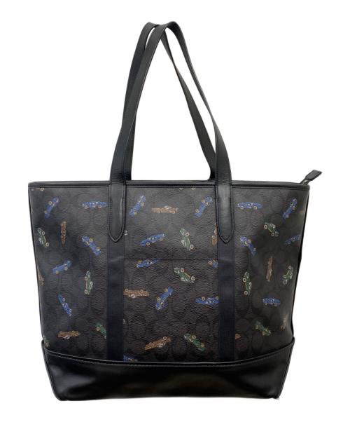 COACH（コーチ）COACH (コーチ) 車柄トートバッグ ブラックの古着・服飾アイテム