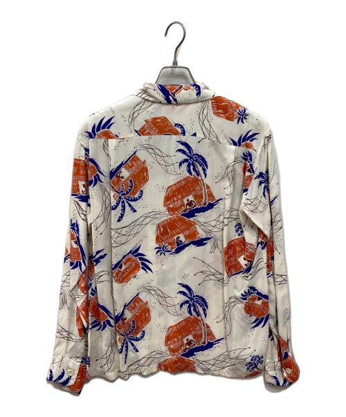 Sun Surf（サンサーフ）Sun Surf (サンサーフ) 長袖アロハシャツ ホワイト サイズ:Ｍの古着・服飾アイテム