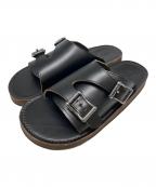 SKULL&MOSHスカルアンドモッシュ）の古着「DOUBLE MONK SANDALS」｜ブラック