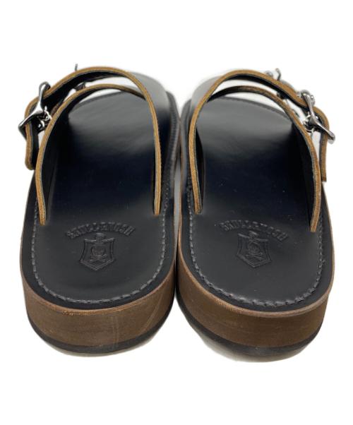 SKULL&MOSH（スカルアンドモッシュ）SKULL&MOSH (スカルアンドモッシュ) DOUBLE MONK SANDALS ブラック サイズ:10の古着・服飾アイテム