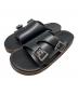 SKULL&MOSH（スカルアンドモッシュ）の古着「DOUBLE MONK SANDALS」｜ブラック