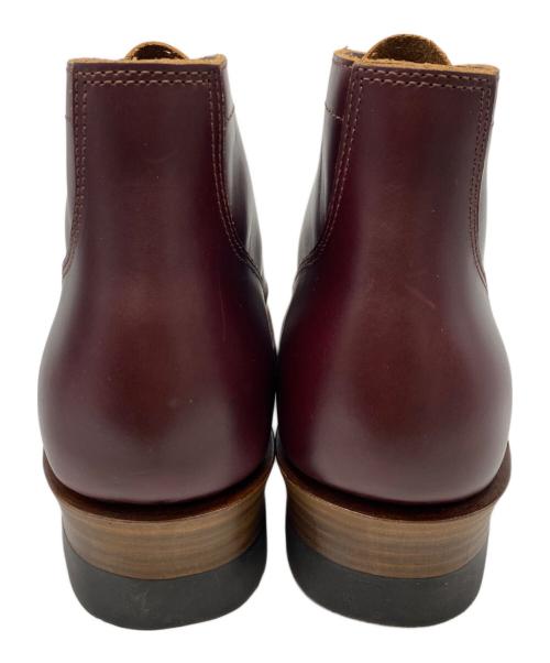 SKULL & MOSH（スカルアンドモッシュ）SKULL & MOSH (スカルアンドモッシュ) CAP TOE LACE UP BOOTS レッド(WINE) サイズ:27㎝の古着・服飾アイテム